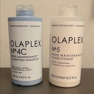 OLAPLEX No.4C Shampoo and No.5 Conditioner Set - Blue and White